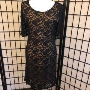connected Black Lace dress size 14
